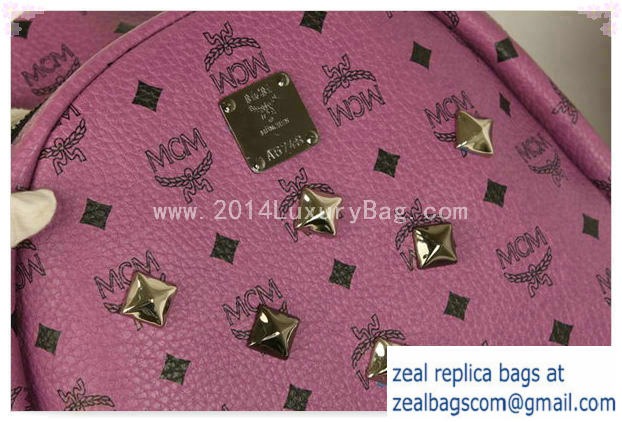 High Quality Replica MCM Stark Backpack Jumbo in Calf Leather 8006 Purple